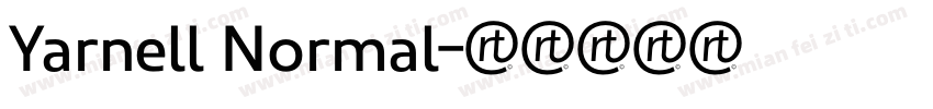 Yarnell Normal字体转换